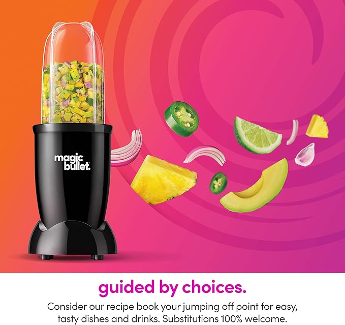 magic bullet Blender, Small, Black, 11 Piece Set