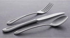 Oneida Silverware Set, Satin Sand Dune Everyday Dinner Forks Flatware Set, Service For 4, 18/0 Stainless Steel, Rust Resistance, Dishwasher Safe, Dining Utensils Sets, Forks (Silver, 4 Piece)