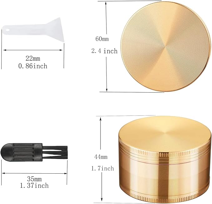 Spice Grinder 2.4 in (Gold)