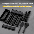 Sushi Making Set, 10 Pcs Sushi Maker Set, Sushi Molds Press with Sushi Rice Mold Shapes, Sushi Maker Roller Set, Sushi Set for Beginners, DIY Home Onigiri Mold Sushi Tool Setchen Accessories