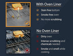 Oven Liners for Bottom of Oven - 2 Pack Large Heavy Duty Mats, 17”x25” Non-Stick Reusable Liner for Electric, Gas, Toasters, Grills - BPA & PFOA Free Kitchen Accessory to Keep It Clean (Silver)