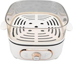HEEPDD 2 Tier Electric Steam Pot, Steamers Multipurpose Cooker with Removable Steaming Trays, for Soup Noodles Seafood Vegetables 2 Tier Electric Steam Pot, 1200W 10.5L Stackable (US Plug 110V 700W)