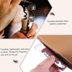 uxcell 4 Pcs Wine Opener, Bottle Opener Keychain, Durable Stainless Steel Waiter's Corkscrew, Compact All-In-One Home Bar Tool for Bar, Party, Wedding, Home, Travel, Blue