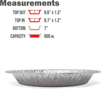 Fig & Leaf (360 Pack) Premium 9-Inch Pie Pans l Disposable Aluminum Foil l Heavy-Duty l Tin Plates for Tart Quiche Pies
