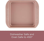 Farberware 47776 Nonstick Bakeware, Nonstick Muffin Pan / Cupcake Pan - 12 Cup, Rose Gold Red