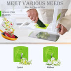 Pro-Series 20-in-1 Vegetable Chopper, Dewpeton Mandoline Slicer, Veggie Chopper, Food Chopper with Container, Vegetable Cutter Chopper & Spiralizer for Onion Salad (Home Essential Gadget & Kitchen)