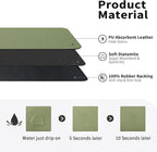 HotLive Dish Drying Mat for Kitchen Counter, Heat Resistant Drainer Mats with Non-slip Rubber Backed, Hide Stain Kitchen Super Absorbent Draining Mat, Easy to Clean Dish Rack Pad, Green 16"x20"