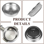 1 Pack 51mm Stainless Steel Coffee Filter Basket, Espresso Portafilter Machine Parts Compatible with CASABREWS, Gevi (1, One Cup)