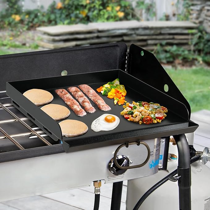 Stanbroil Universal 1-Burner Griddle, Nonstick Flat Top Griddle for Camp Chef and most 16" Deep Camping Stoves, Black