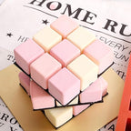 OCPO Kitchen 3D Cube Silicone Mold for Baking Mousse Cake, Square Baking Molds for Chocolate Candy Pastry Truffle Cupcake Jelly Cookie Pudding, Square Shape (15-Cavity)