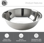 American Metalcraft 3/4 qt Stainless Steel Mixing Bowl, Silver (SSB75)