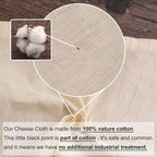 25 Pcs Cheese Cloths for Straining, 20x20 Inch Grade 100 Precut Cheese Cloth With Fabric Fine Mesh Cloth, 100% Unbleached Cotton, Reusable Muslin Cheesecloth for Straining, Juicing, Cooking Turkey