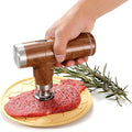 Electric Meat Tenderizer Tool, Cordless Kitchen Tenderizer, Stainless Steel Mallet, Brown (N-08)