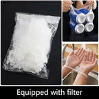 Sink Drain Strainer 2025 New Suction Cup Sink Kitchen Net Strainer Colander Collapsible Corner Sink Strainer Over for Food Waste Filtering Kitchen Leftover Have Mesh Bags (White, Filter 50Pcs)