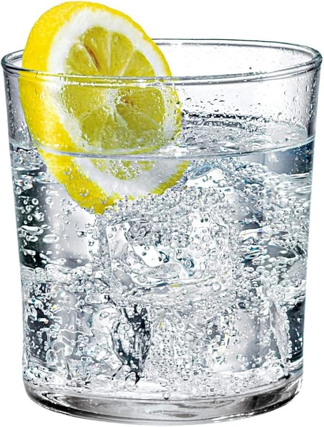 Bormioli Rocco Bodega Collection Glassware – Set Of 12 Medium 12 Ounce Drinking Glasses For Water, Beverages & Cocktails – 12oz Clear Tempered Glass Tumblers