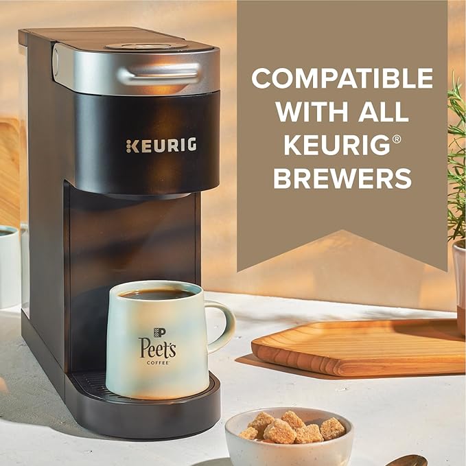 Peet's Coffee, Medium Roast Keurig K-Cup Pods - Café Domingo 88 Count (4 Boxes of 22 K-Cup Pods)