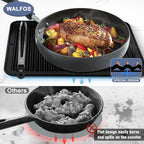 Walfos XXL Silicone Trivet 16x12 Inch, Trivets for Hot Pots and Pans, Heat Resistant Pot Holders Hot Pads for Kitchen Quartz Countertops, Hot Dishes, 4 Pack