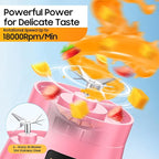 Cordless Personal Size Portable Blender - 380Ml Blender Smoothies and Shakes, BPA Free Traveling Juice Cup with Powerful Blending, Freshly Squeezed in Sports/Travel/Home