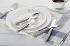 ANNOVA Silverware Set, Retro/Rivet Colorful Stainless Steel Tableware Kitchen Flatware Set Utensils, Includes Dinner Knives, Forks, Spoons, Salad Forks & Dessert Spoons (Gray, 20 Pieces)