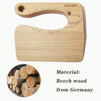 Wooden Kids Knife for Cooking,Kid Safe Knives,Kitchen Toy,Chopper,Vegetable and Fruit Cutter (For 2-8 Years Old)