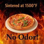 Large Pizza Stone Round 15", Heavy Duty Cooking Stone for Grill, Baking Pizza Stone for bread, Ideal for Grilling Baking Several Sizes of Pizzas