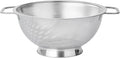 Fox Run Large Stainless Steel Colander, 3 Quart Pasta Strainer With Handles, 8.9” x 11.1” x 4”