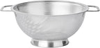 Fox Run Large Stainless Steel Colander, 3 Quart Pasta Strainer With Handles, 8.9” x 11.1” x 4”