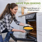ZeroPone 9 Inch Springform Pan with Removable Bottom, Non-stick Round Spring Form Cake Mold Cheesecake Pan For Baking