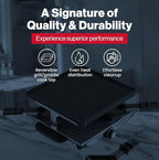 Swissmar Geneva Raclette Grill with Reversible Cast Aluminum Grill Top - Perfect for outdoor & Indoor Electric Raclette Grill & Griller - Barbeque Bonding - 4-Person