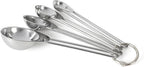 Martha Stewart Richburn 4-Piece Stainless Steel Measuring Spoons Set – Durable and Accurate Kitchen Measuring Tools for Baking and Cooking