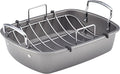Circulon Total Bakeware Nonstick Roaster, Roasting Pan with Rack, 17-Inch x 13-Inch, Gray
