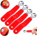 4 Pcs Tomato Corer Tool, Stainless Steel Strawberry Huller Stem Remover, Practical Kitchen Corer For Fruit And Vegetable Baller Dessert Preparation Salad Making