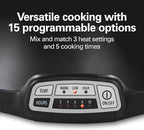 Hamilton Beach Portable 7 Quart Programmable Slow Cooker with Three Temperature Settings, Lid Latch Strap for Easy Travel, Dishwasher Safe Crock, Black (33474G)
