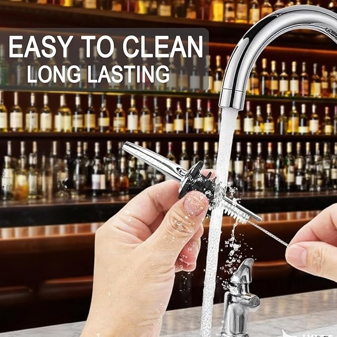 60 Pack Stainless Steel Liquor Pour Spouts with Rubber Caps, Bottle Pourers for Wine, Oil, Vinegar, and Alcohol – Bartender Bar Tools and Accessories