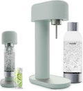 Mysoda Ruby 2 Carbonated Water Maker - Silent and Long-Lasting Aluminium Soda Maker with 1L Water Bottle - Without CO2 Cylinder - Pigeon