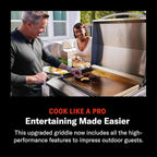 Blaze LTE+ 30-Inch Propane Gas Griddle with Lift-Assist Hood | Dual 15,000 BTU Burners | 8mm Reinforced Griddle Surface | Front Grease Management | Stainless Steel Construction BLZ-GRIDDLE-LTE3-LP