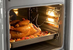 Stainless Steel Sturdy Roasting Pan with Cooling Rack – Oven, Toaster & Grill Safe, Deep Edge, Smooth Finish, Dishwasher Safe – Perfect for Turkey, Chicken, BBQ (15.5x11.6x2.8in)