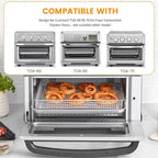 GWY Air Fryer Wire Rack for Cuisinart TOA-60 65 70 Air Fryer Convection Toaster Oven, Air Fryer Stainless Steel Basket Tray Accessories Replacement Parts, Dishwasher Safes