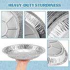 36 Pack 9 Inch Round Aluminum Foil Pie Tins - Disposable Heavy-Duty Pans, Freezer Safe for Baking Pies, Quiches, Tarts & Takeout