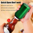 Premium Beer Bottle Opener Stainless Steel Automatic Bottle Opener Push Down No Damage Quick to Open Small Portable Bottle Cap Openers for Home Bars Picnic Camping Hiking