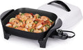 Presto 06620 11-Inch Electric Skillet,Black/White
