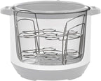 Instant Pot Official Stainless Steel Wire Egg Racks, Set of 2 – Ideal for 6-Quart & 8-Quart Cookers, Ideal for Hard or Soft-Boiled Eggs, Multi-Use Tray for Cooling, Decorating, and Serving