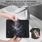 3-in-1 Silicone Coffee Machine Mat,for Ninja Luxe ES601 and ES701 Models: 24“ × 16” Coffee Machine Mat + Espresso Tamper Mat + Top Mat, Made from Food-Grade Silicone. Coffee Machine Accessories.