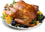 14 In Stainless Steel Roasting Pan, Stainless Steel Heavy Duty Kitchenware Round Roaster Pan Large XLarge Big Size Green Egg Drip Pan for Turkey Baking,Roast Chicken,Brushed Surface & Dishwasher Safe