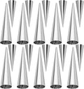 Joyeee 10 Pack Cream Horn Molds - Small & Large, 5 Inch & 3.4 Inch Cream Horn Cones for Breakfast, Tea & Parties