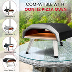 Unicook Pizza Stone for Oven and BBQ Grill, 13 Inch Square Baking Stone for Bread, Cordierite Thermal Shock Resistant Pizza Making Accessory for Oven and Grill, Including Dough Scraper