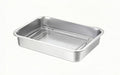 Stainless Steel Sturdy Roasting Pan with Cooling Rack – Oven, Toaster & Grill Safe, Deep Edge, Smooth Finish, Dishwasher Safe – Perfect for Turkey, Chicken, BBQ (14x10.4x2.8in)