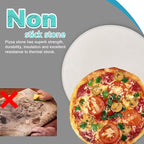 GGC 15 inch Pizza Stone for Ovens, Grill and BBQ to Cook Perfect Crispy Crust Pizza, Bread and More, Smooth Round Shape, Durability Baking Stone