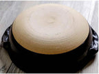 Round Casserole Dish Heat-Resistant Ceramic Casserole With Lid Soup Pot With Soup Pot Oil-Free Saucepan Japanese Donabe Hot Pot With Brushstroke Saucepan With Slow Stew W,A-2.8L
