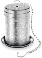 House Again Tea Strainers for Loose Tea, Extra Fine Mesh Tea Infuser, Updated Slim Threaded Lid & 304 Stainless Steel, Tea Ball Filter Bags Diffusers, Loose Leaf Tea Steeper for Brew Spices